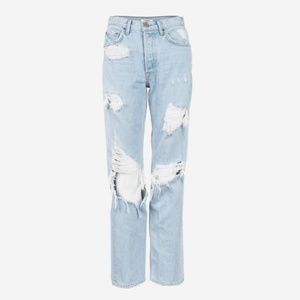 GRLFRND Helena High Rise Distressed Jeans